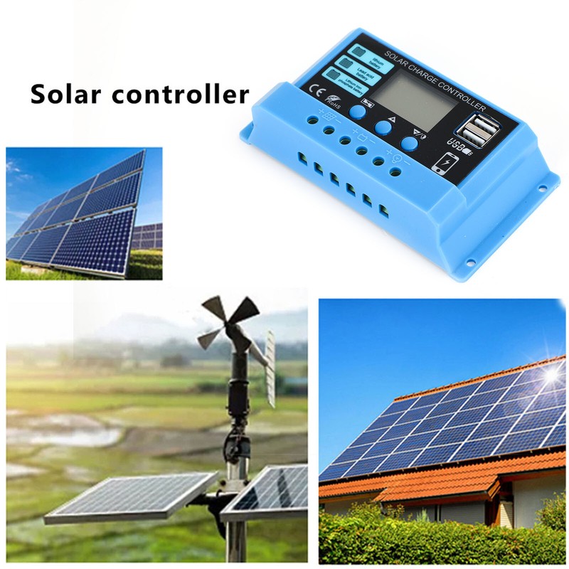 30A PWM Solar Charge Controller 12V 24V Regulator For 100W/200W/300W Solar Panel gallery