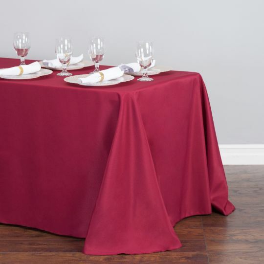 1/10 pack 90 x 156 in. Rectangular Polyester Tablecloths,33 Color Wedding Event gallery