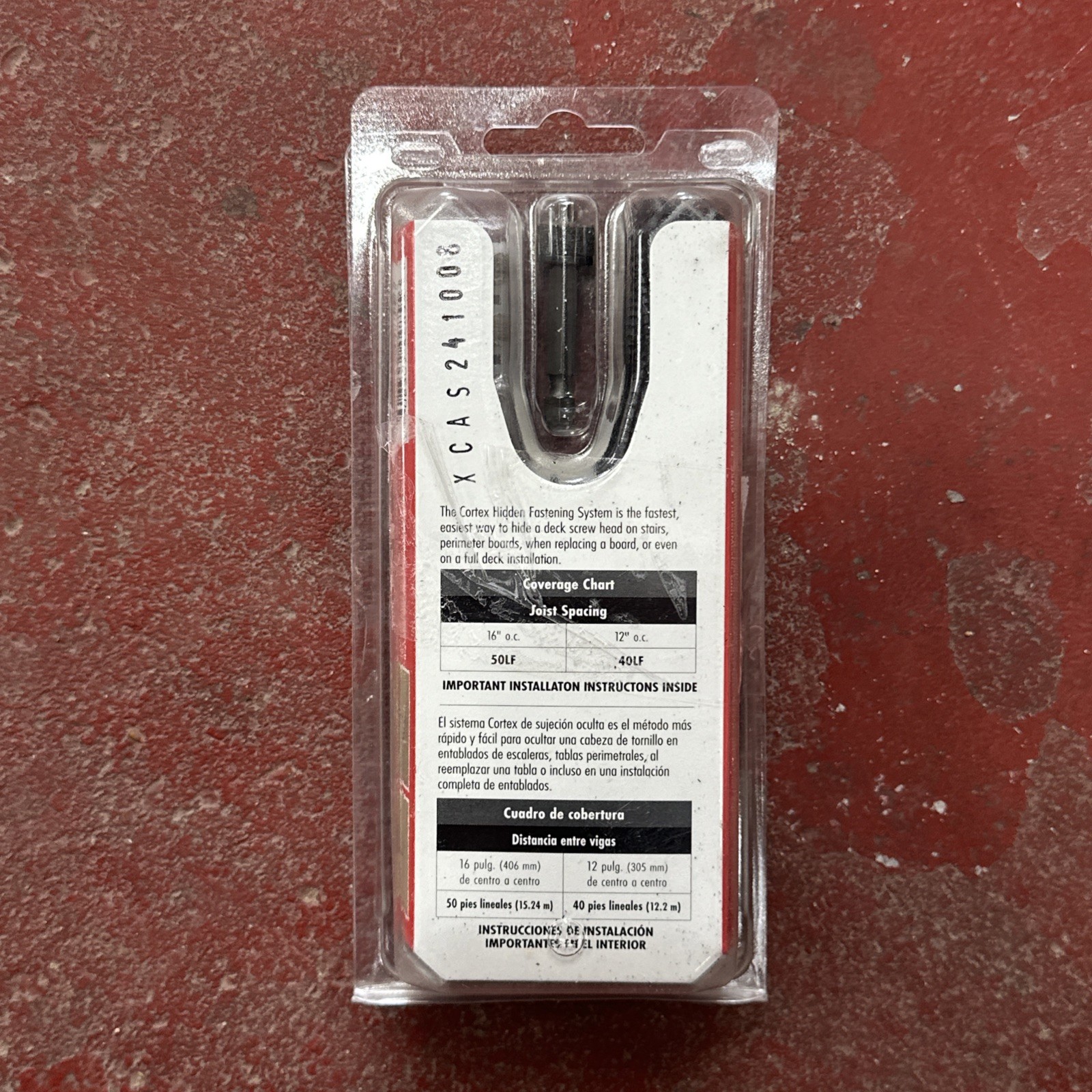 FastenMaster Cortex 2-1/2" Fiberon Decking Hidden Fastening 75 Screws Gray Plugs gallery
