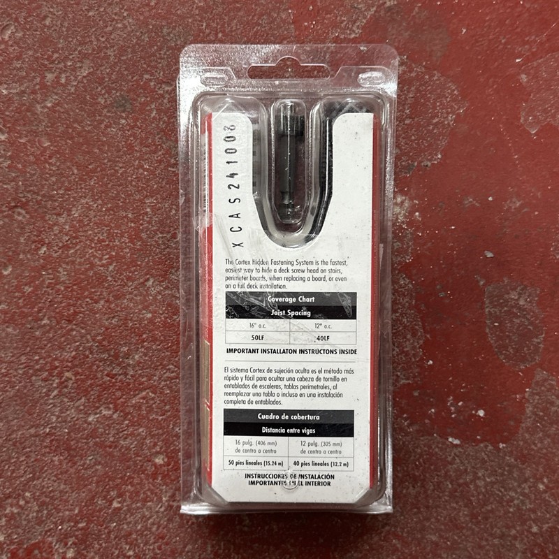 FastenMaster Cortex 2-1/2" Fiberon Decking Hidden Fastening 75 Screws Gray Plugs gallery