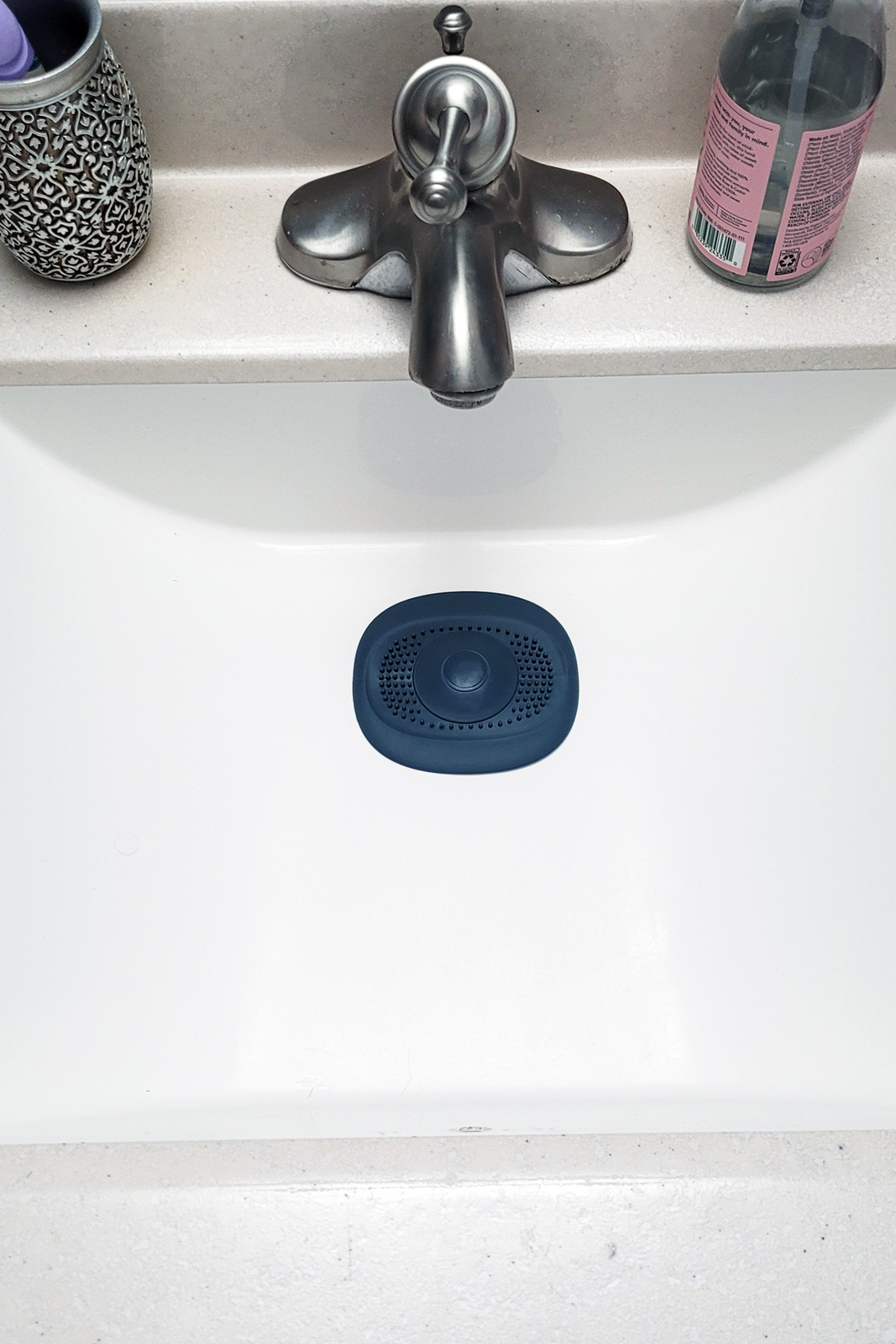 Universal Fit Drain Plug Stopper and Strainer - Push Button Operation gallery