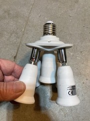 5 in 1 E26/E27 Bulb Socket Adjustable Adapter Extender For Halogen LED CFL Bulbs