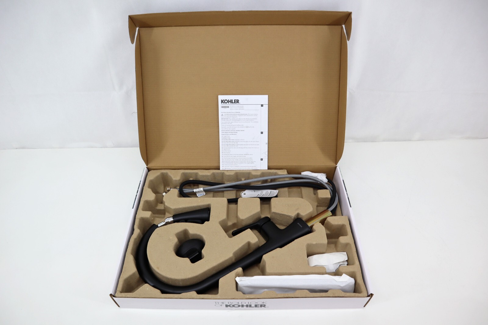 Kohler Guild K-R33912-BL Pull-Down Kitchen Sink Faucet 3-function Matte Black gallery