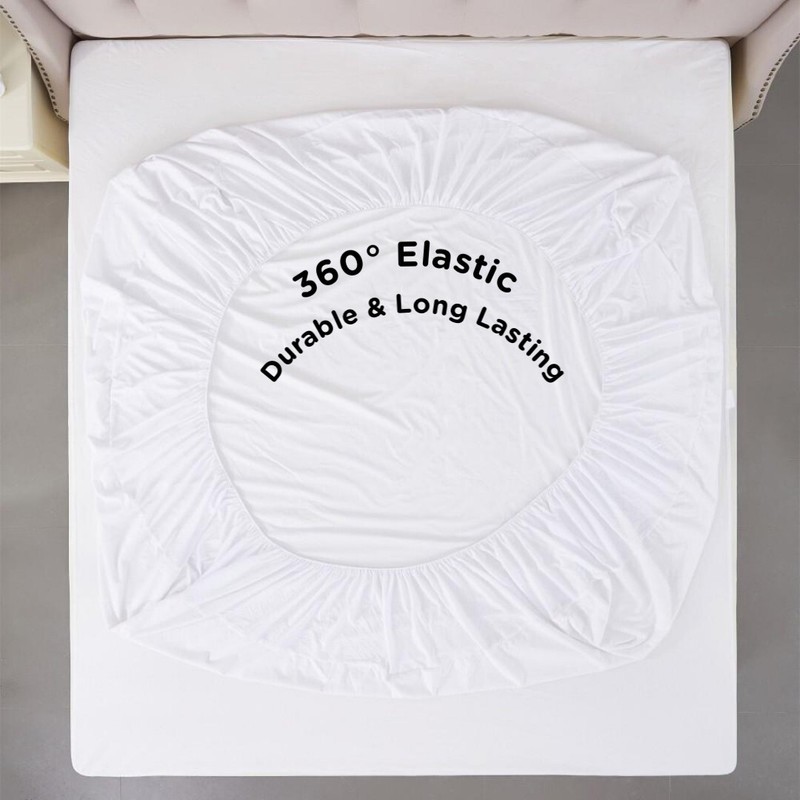 Sacred Thread Mattress Protector, 100% Cotton, Deep Pockets, Waterproof & Quiet gallery