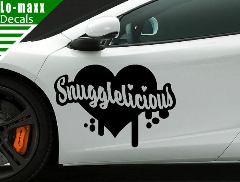 Snugglelicious Cute Custom Design Art Various Sizes & Colors Die Cut Vinyl Decal gallery