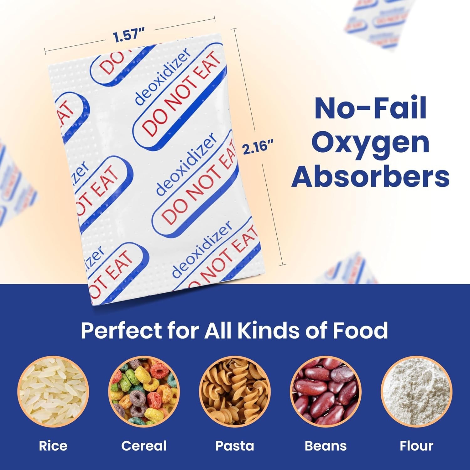 500cc Oxygen Absorbers - 100 Count - for Long Term Food Storage & Survival, Myla gallery
