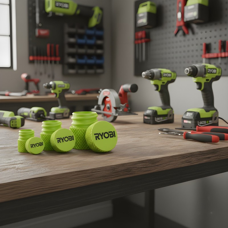 Ryobi Container – Threaded Screw & Parts Storage Box 3D Printed for Tools gallery