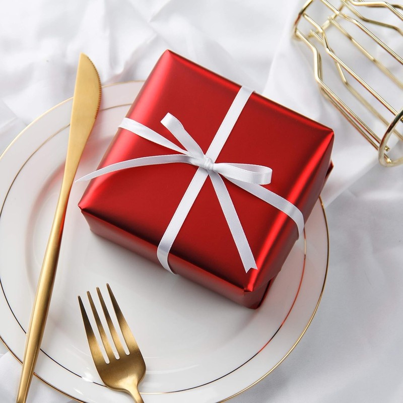 Red Metallic Wrapping Paper - Solid Color Matte Gift Wrap Paper Jumbo Roll Pe... gallery