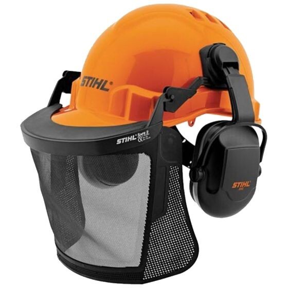 GENUINE OEM STIHL FUNCTION BASIC CHAINSAW SAFETY HELMET AND VISOR 0000 888 0810 gallery