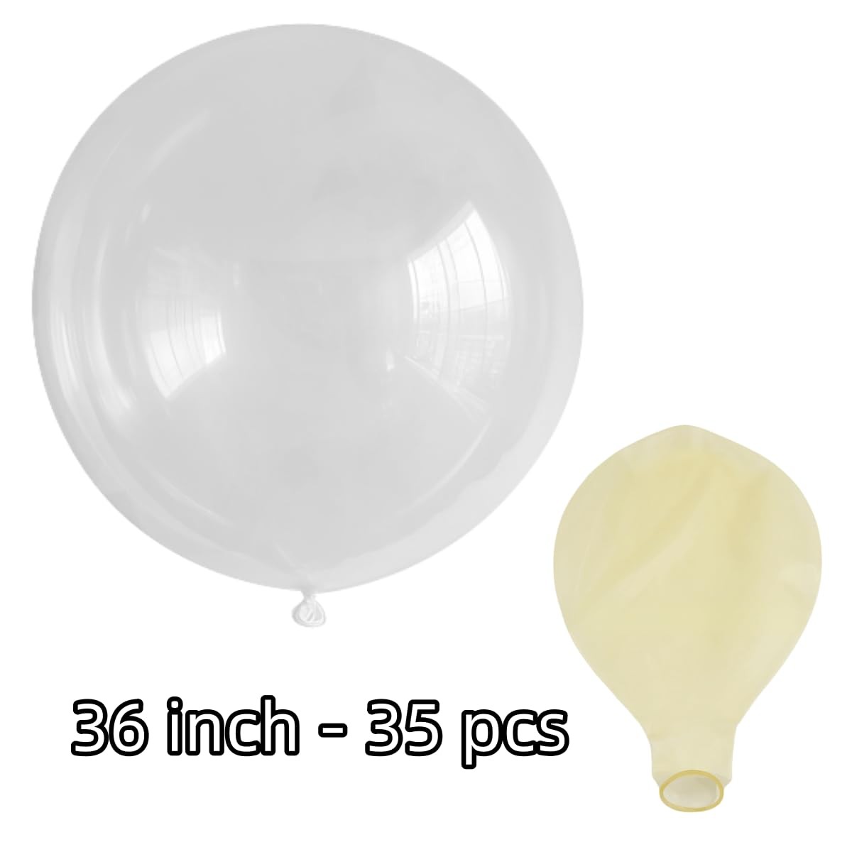 30-Pack 36" Clear Latex Balloons - Large Party Decorations Bulk gallery
