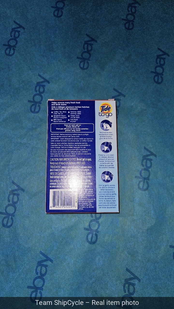 U57706 Tide Stain Remover for Clothes Instant Stain Remover 5 Count Pack G1N gallery