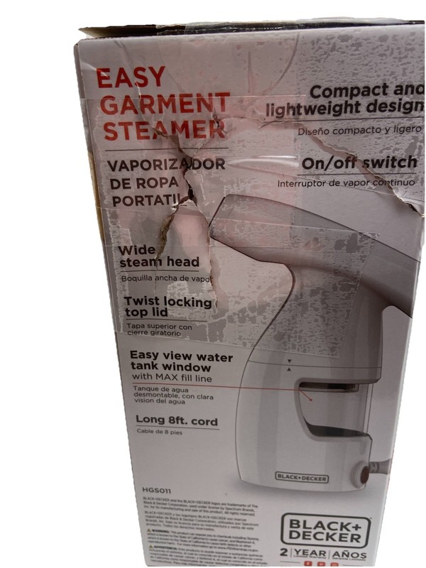 Black & Decker Easy Garment Steamer Quick Heat Up White gallery