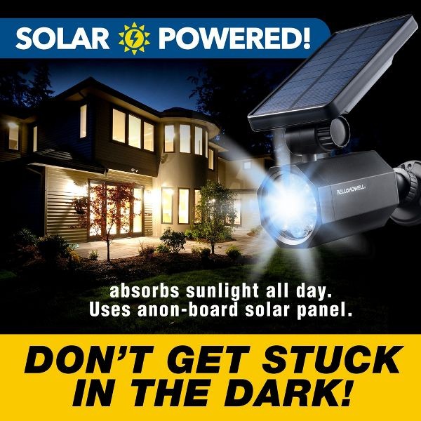 Bell + Howell Solar Lights Bionic Spotlight Deluxe Solar Powered Motion Security gallery