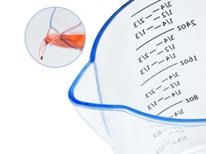 Measuring Cups Set, 3 Pcs Staable Plastic Liquid Measuring Cups with ML gallery