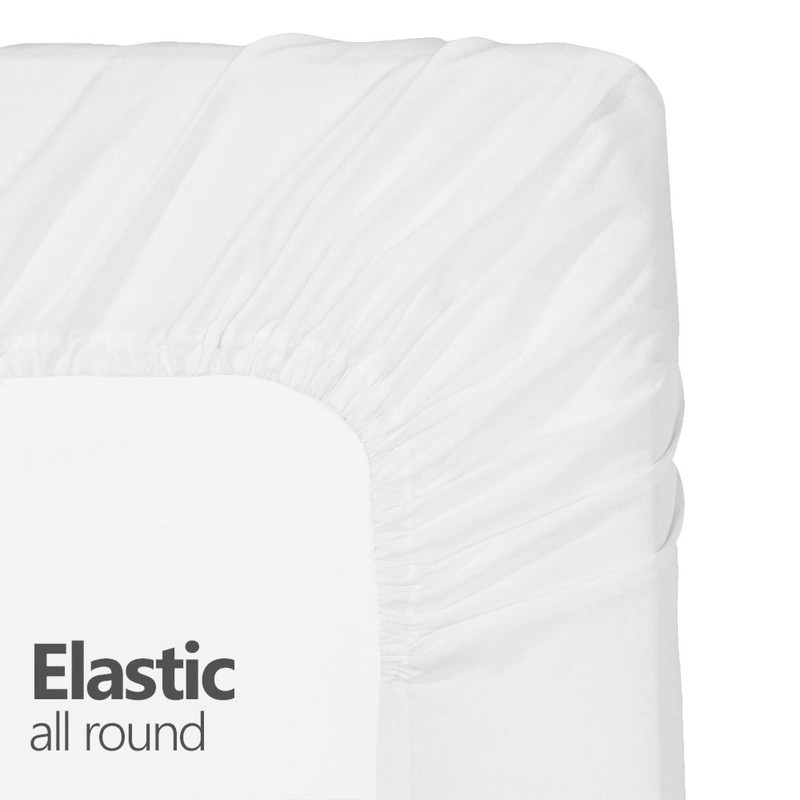 Twin Extra Long Fitted Sheet Only, Soft & Comfy 100% Cotton by Crescent Bedding gallery