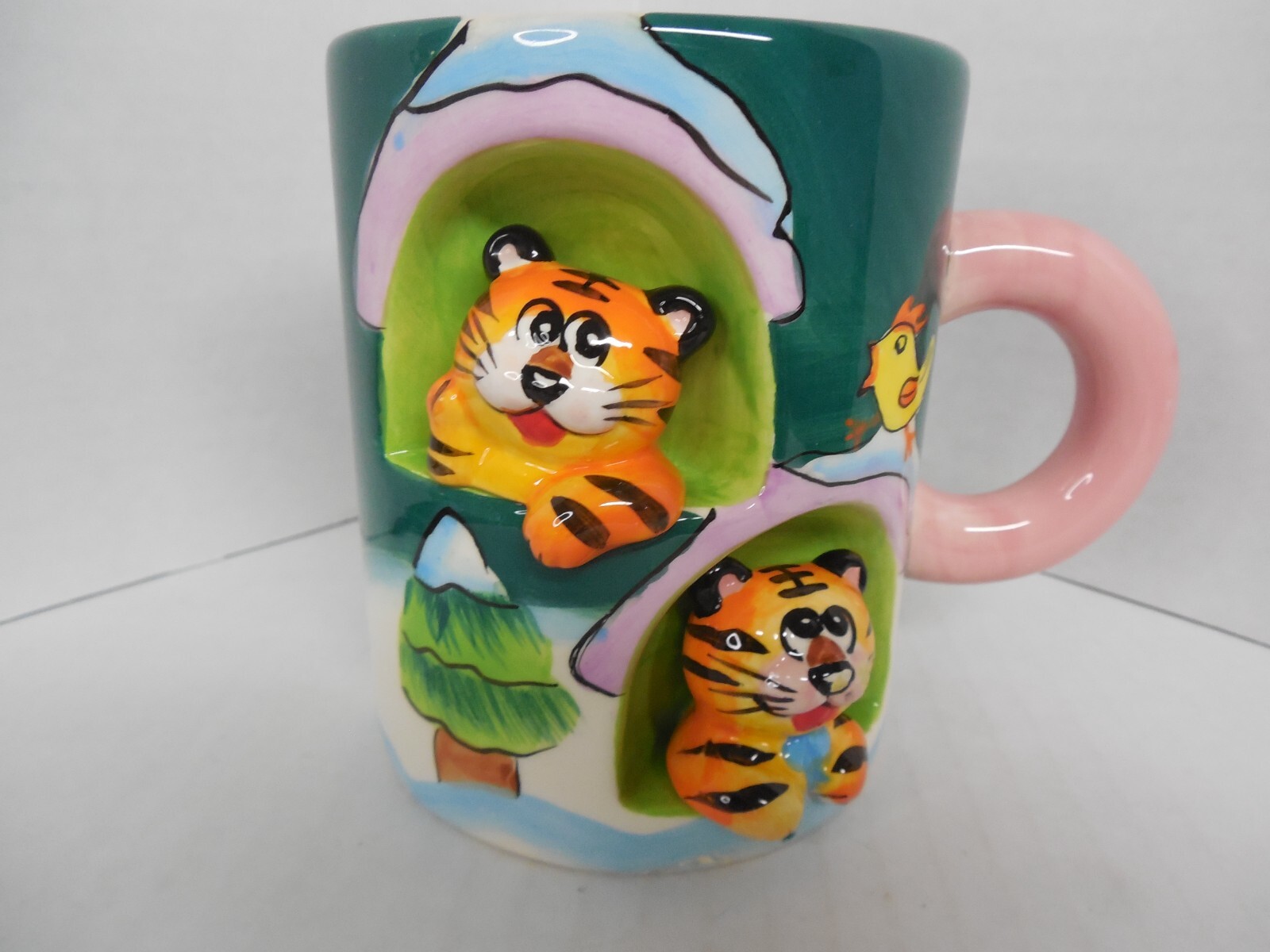 Children Cartoon Tigers 3d ceramic coffee mug 12 oz gallery