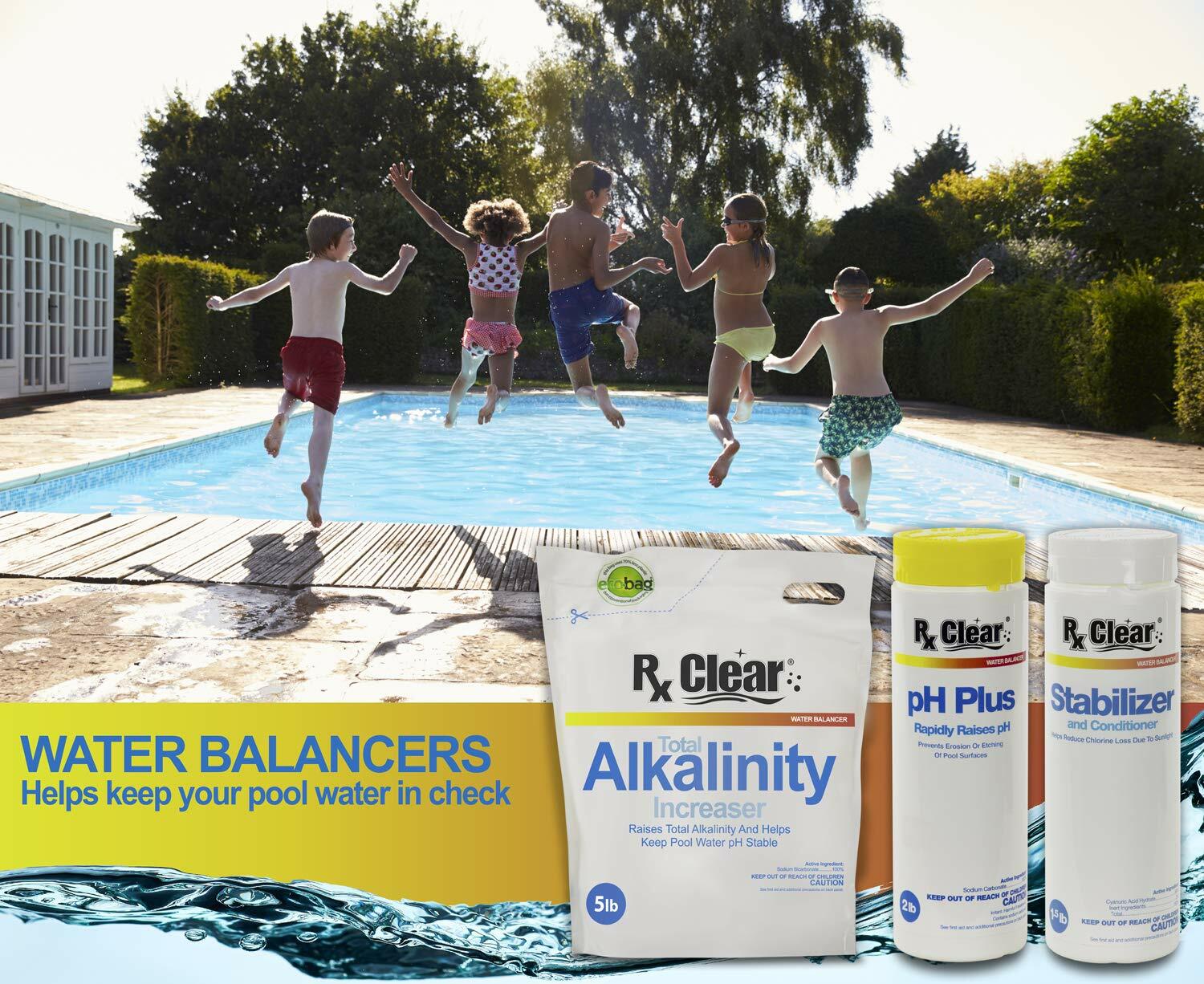 Rx Clear Deluxe Spring Pool Opening Chemical Kit For Pools Up To 7,500 Gallons gallery
