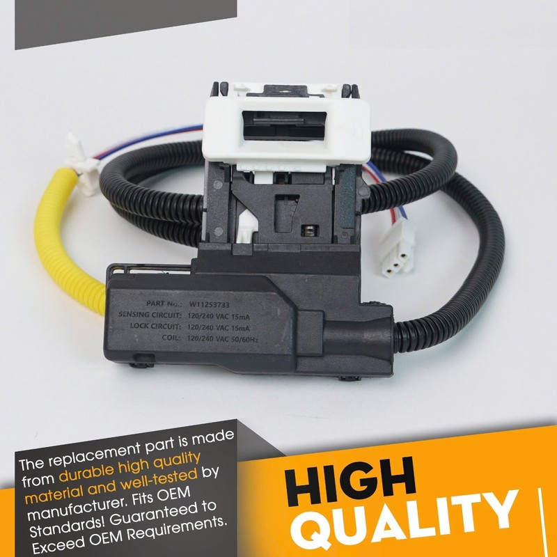 Lid Lock Switch Compatible with Whirlpool WTW4800BQ0 WTW4800BQ1 WET4027HW0 gallery
