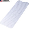 Extra Long Non Slip Bathtub Mat - 40 x 16 Inch 40" x 16" (Rectangular), Clear gallery