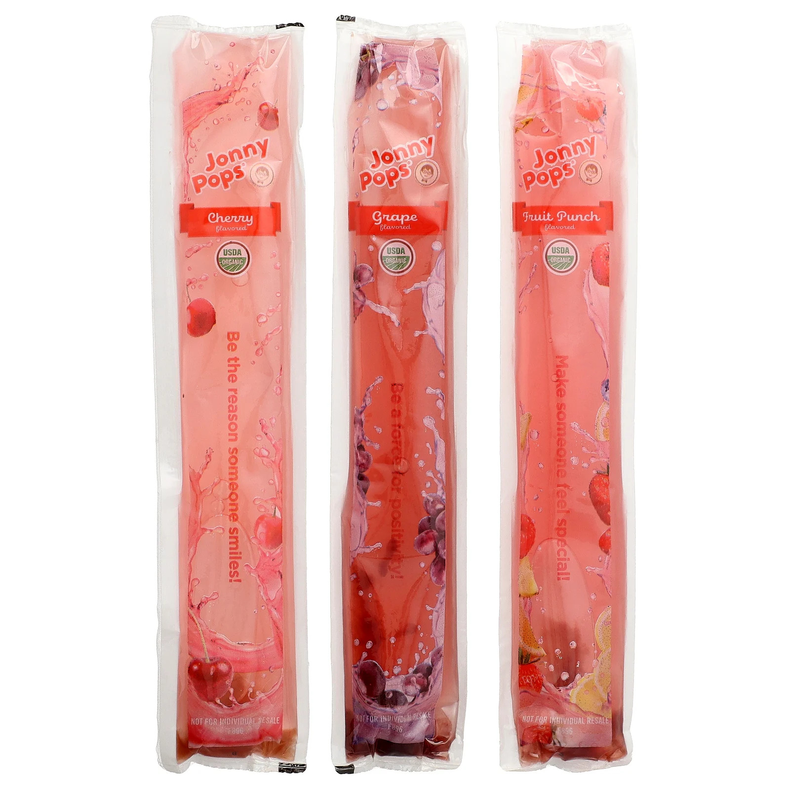 Organic Freezer Pops, Cherry, Grape, Fruit Punch , 24 Count, 1.35 fl oz (40 ml) gallery