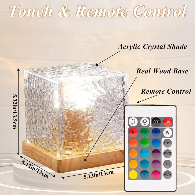 2Pack Aurora Ocean Wave Lights Projector, Cordless Rechargeable 16 Colors 4 M... gallery