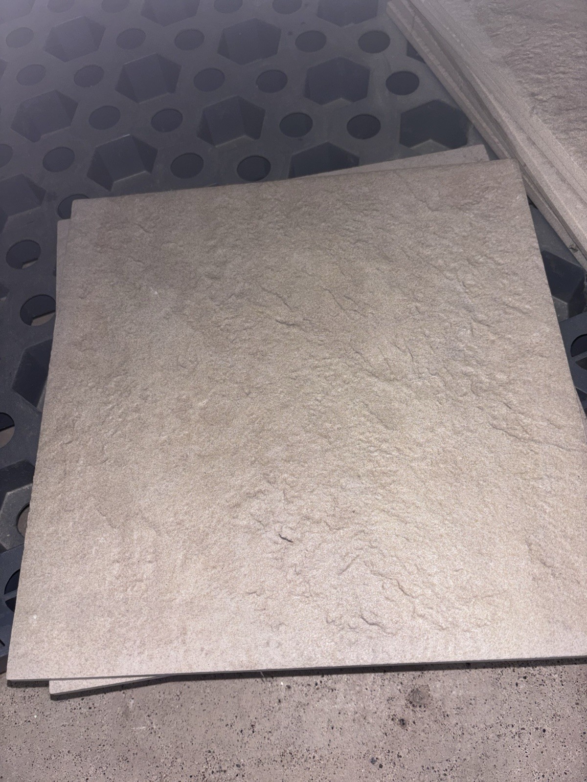 Stone-Gray Stone-Look Ceramic Floor & Wall Tile 12x12 Square Matte, 8 Pack gallery