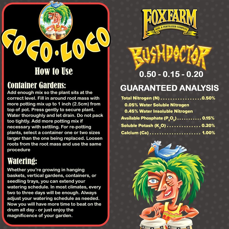 FoxFarm (#FX14100) Coco Loco Flower/Plant Potting Mix, 2 Cubic Feet, Pack of 10 gallery