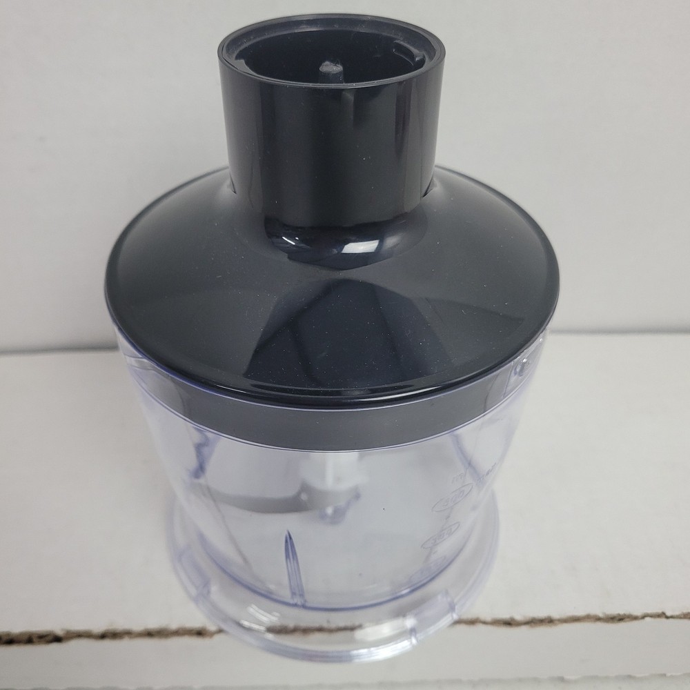 Food Chopper Processor Attachment 12.5oz Bowl Jar For Hand Immersion Blender