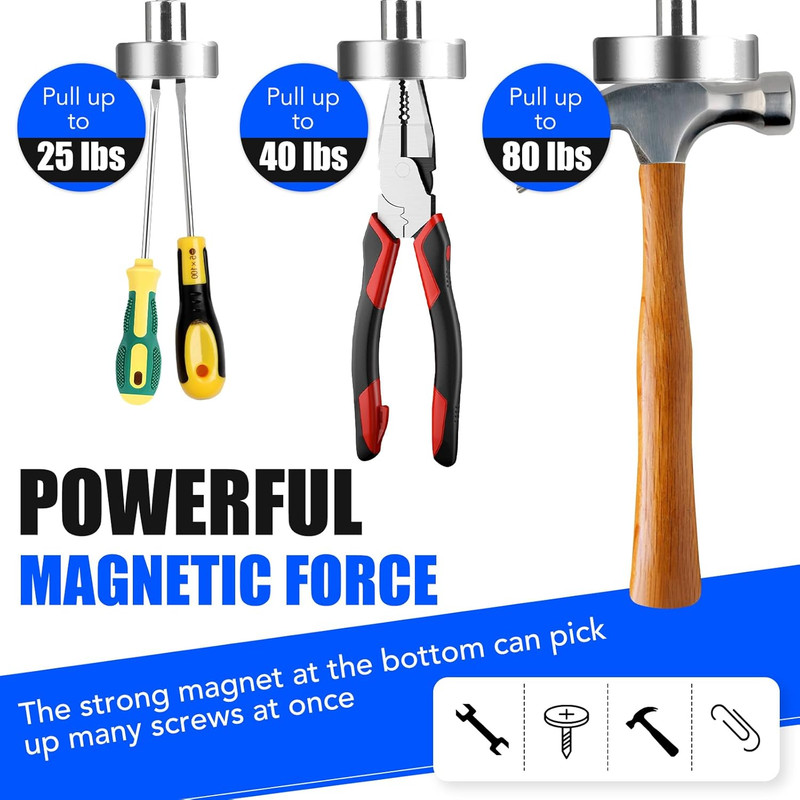 3PCS Telescoping Magnetic Pick up Tool Extendable up to 31", 30Lb 40Lb 80Lb Tele gallery