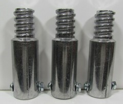 3pc Metal Threaded Tips For 3/4″ (.75″) Wood Poles. (Buy 3 Get 1 Free) Z