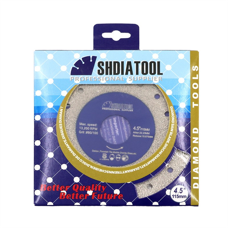 SHDIATOOL 3'' Diamond Cutting Grinding Disc Wheel for Porcelain Tile Saw Blade gallery