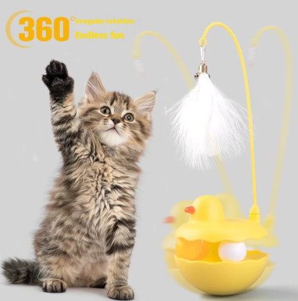 Interactive Duck Cat Toy – Lightweight Resin Toy for Kittens & Cats gallery