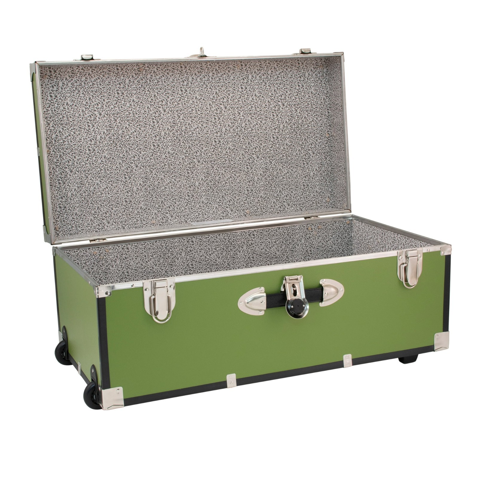 30" Trunk w/Wheels & Lock Storage Chest Clothing Organizer Box for Dorm Bedroom gallery