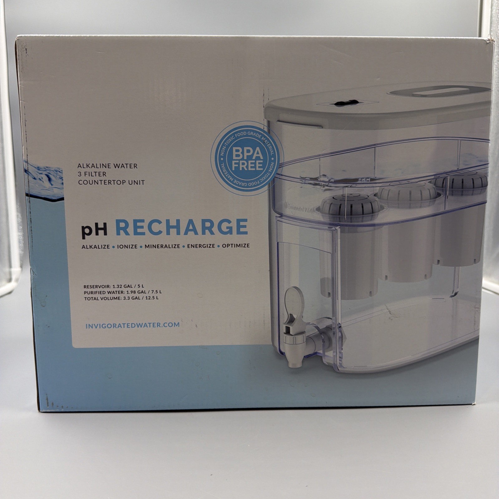 pH Recharge 3F Alkaline Water Machine - Countertop Water Filtration System gallery