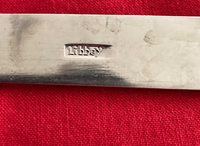 Libbey HORIZONTAL VERTICAL LINES Soup Spoon 7 5/8" Stainless Steel Flatware gallery