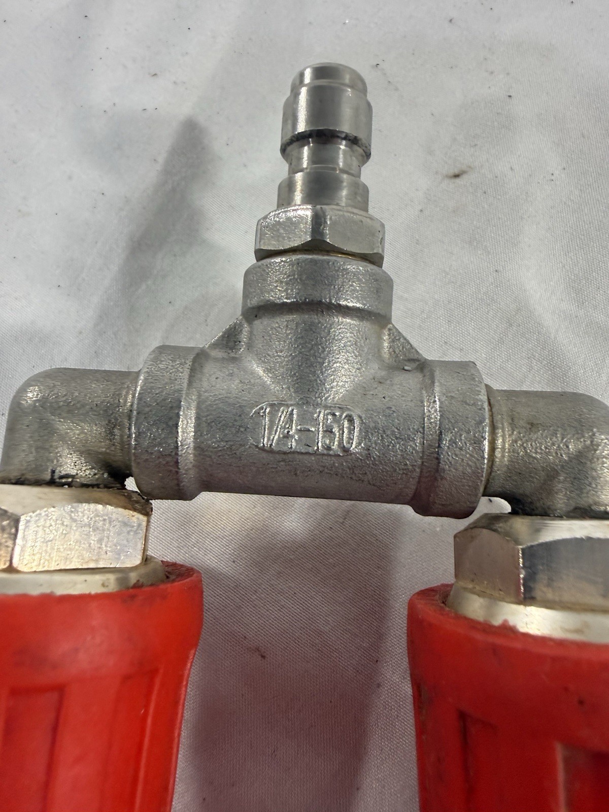 High-Pressure Washer Rotating Dual Turbo Nozzle Spray Tip1/4" 4000PSI 4-6GPM gallery