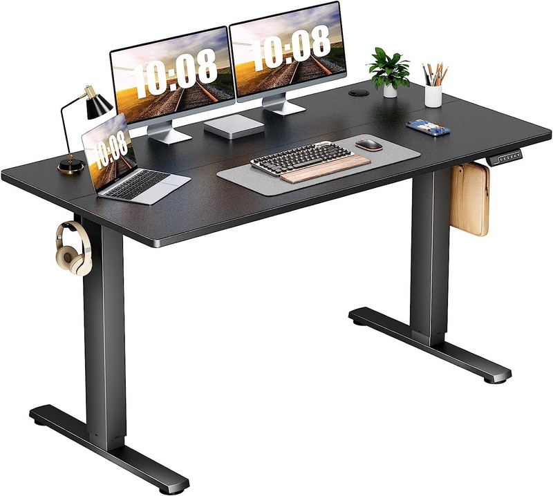 55"x24" Black Modern Height Adjustable Electric Standing Desk Home Office Table gallery