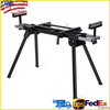Folding Miter Saw Stand Adjustable 76-4/5'' Max Sliding Rails 440lb Easy Install gallery