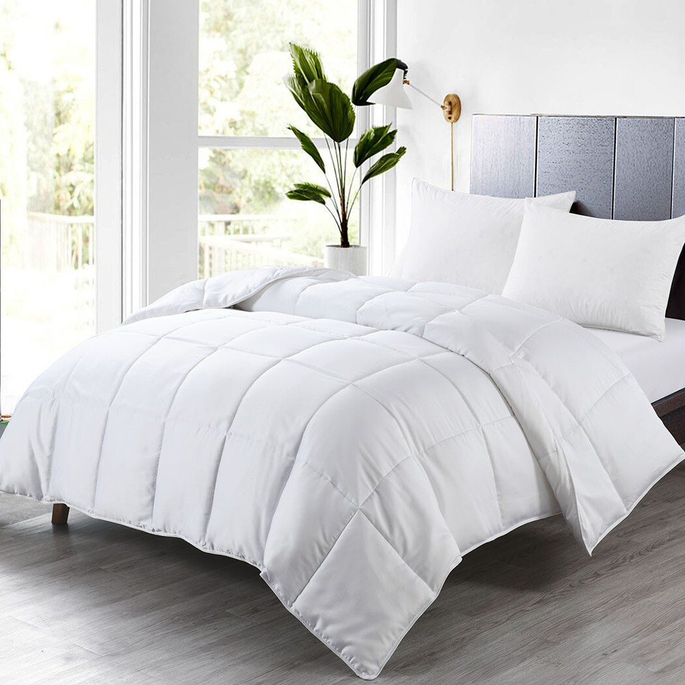 Bamboo Cool Comforter Baffle Box Down Alternative Duvet Insert All Season