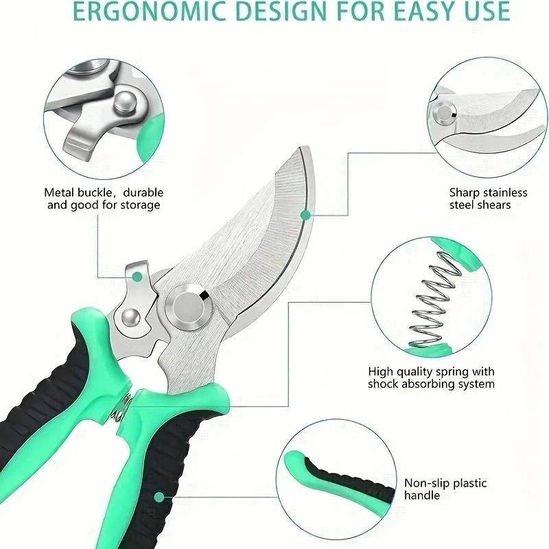 Pruning Shears Ultra-Sharp Stainless Steel,Garden Pruning Shears for Gardening gallery
