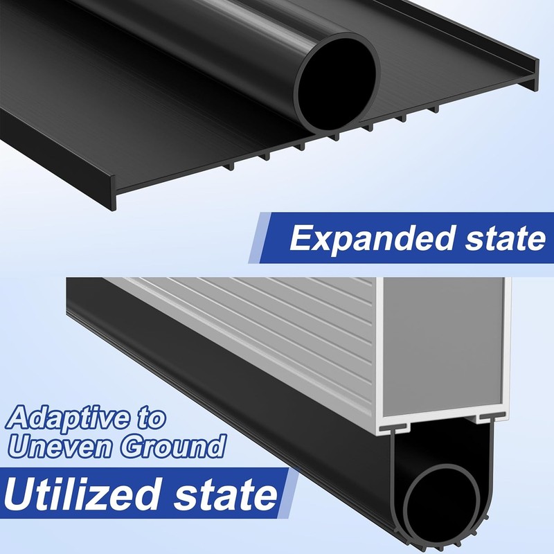 16Ft Garage Door Bottom Seals Threshold Buffering Weatherproof Sealing Rubber gallery