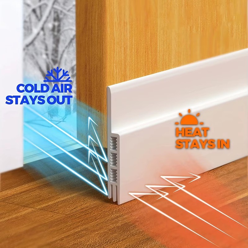 Self-Adhesive Door Draft 1M Door Bottom Weather Strip Door Sweep Insect Blocker. gallery
