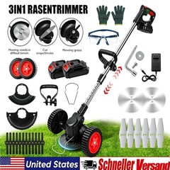 20000mAh Electric Cordless Grass String Trimmer Lawn Edger Weed Wacker Cutter