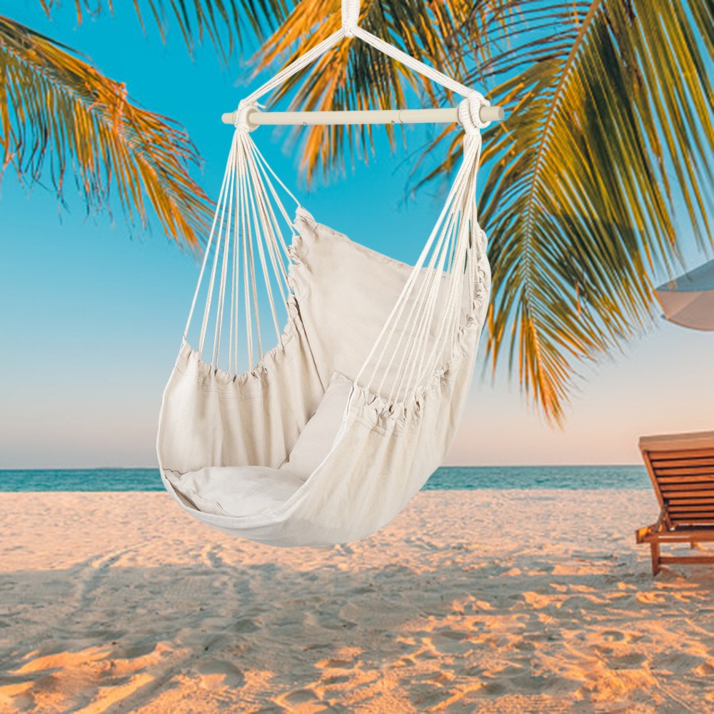 Hammock Swing Chair Hanging Rope Chair Cotton Porch Seat Seating Wear-Resistant gallery