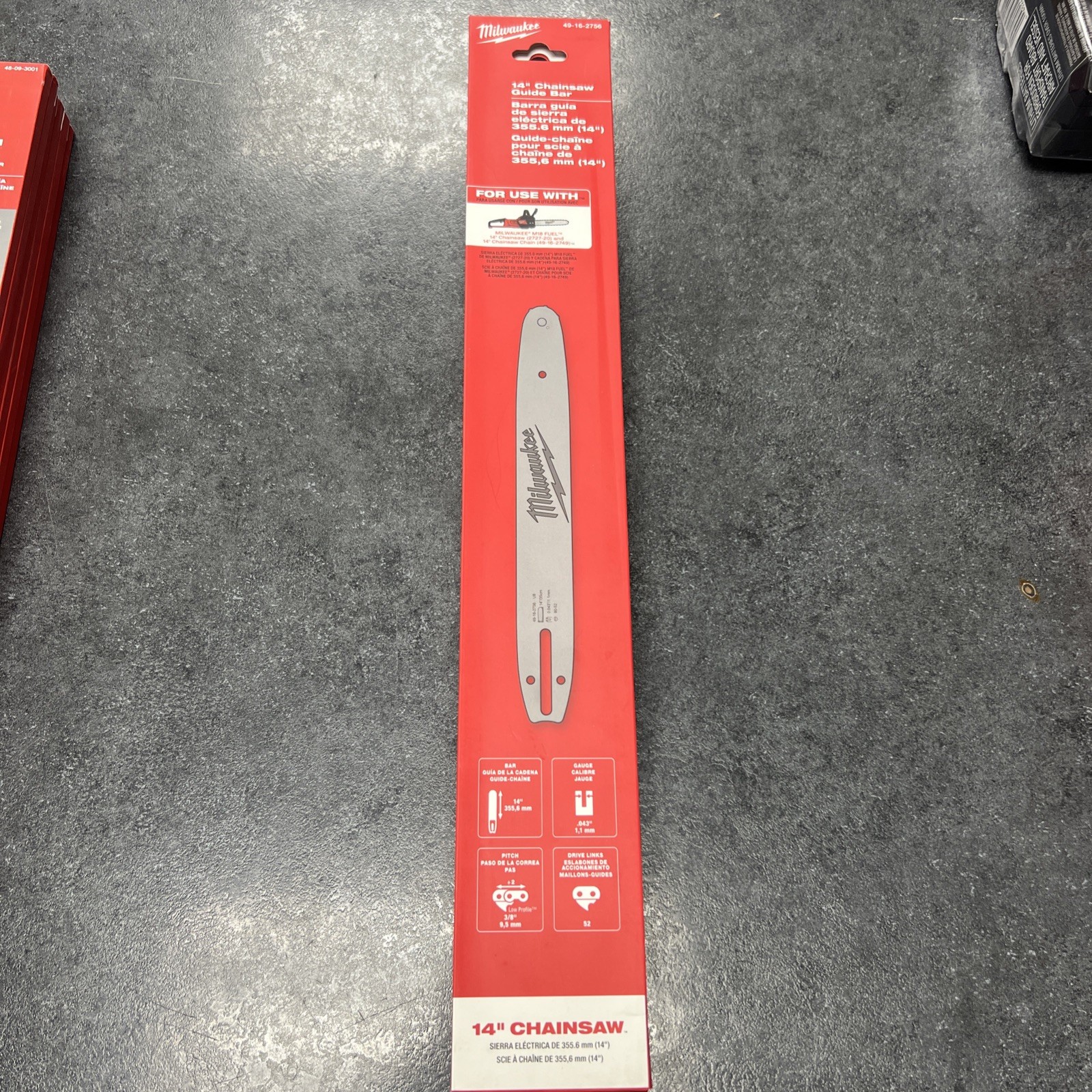 Milwaukee Tool 49-16-2756� 14 In. Replacement Guide Bar For M18 Fuel Chainsaw gallery