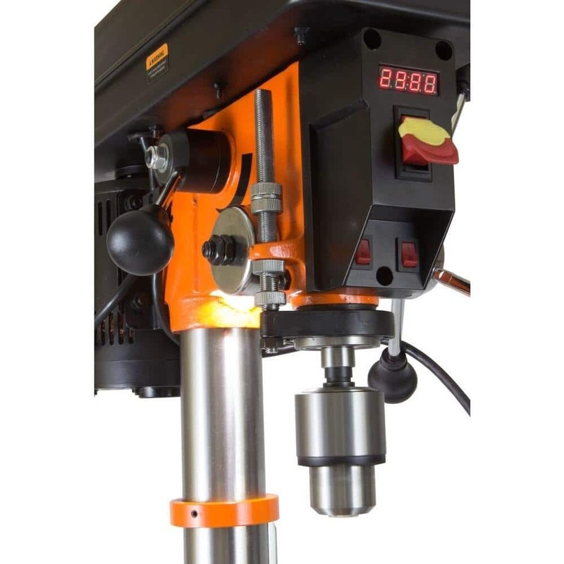 Benchtop Drill Press 12 in. Variable Speed Cast Iron Laser Work Light 5/8 in gallery