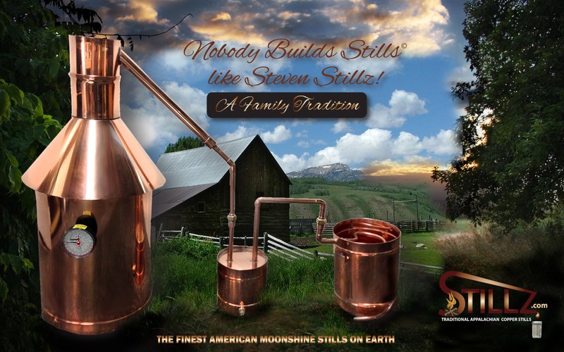 Copper Moonshine Still-Thumper and Worm-Heavy Pot Still StillZ 6 Gallon gallery
