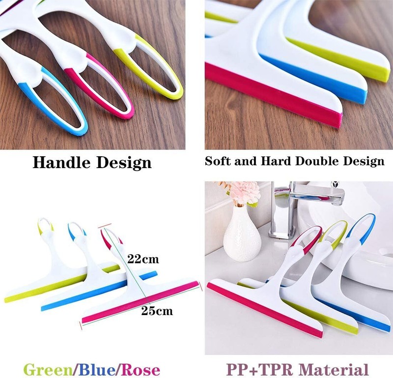 Window Mirror Car Windshield Squeegee Shower Glass Wiper Kitchen House Clean Set gallery