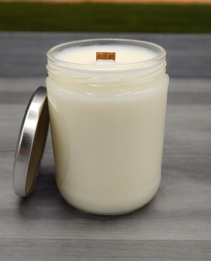 WOOD WICK * SHAMPURE AVEDA TYPE * SCENTED CANDLE * Leah's Lite Candle * 16 OZ gallery