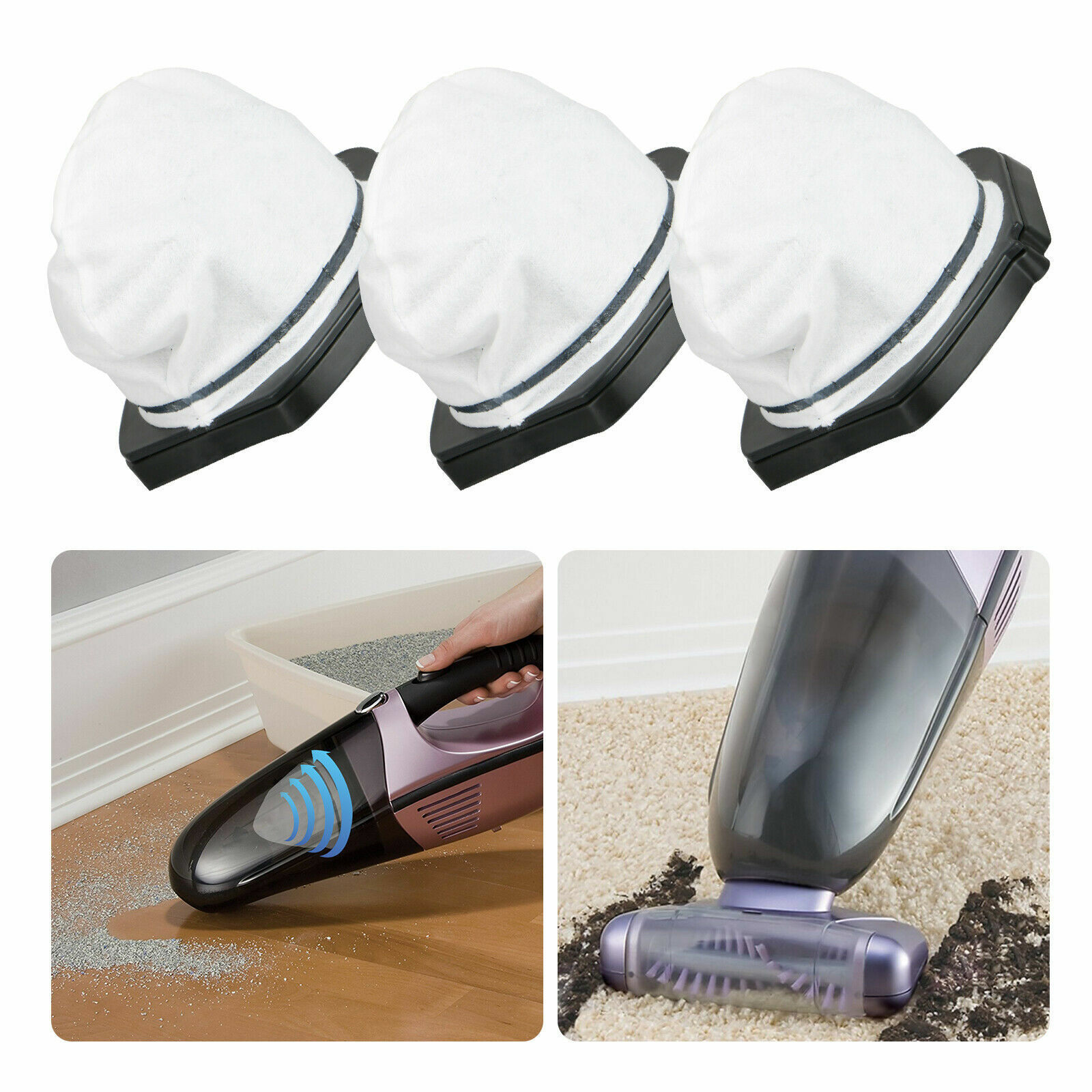 3-Pack Vacuum Filter Replacement Parts for Shark SV780 SV75Z SV728N SV726N USA gallery